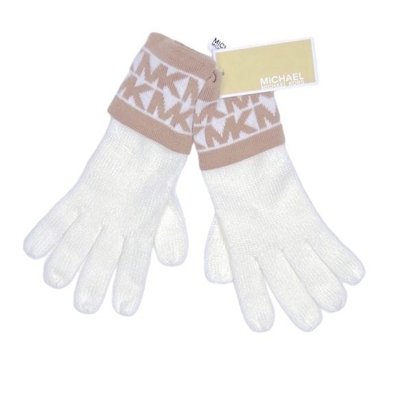 Michael Kors Signature Logo Knit Gloves